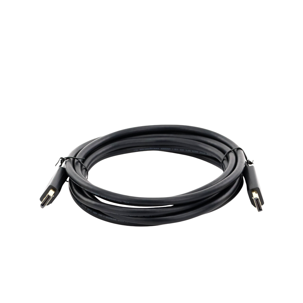 UGREEN Cable DisplayPort 1.2 Macho a Macho Longitud 3m Versión DP1.2 Soporta 4K@60Hz; 2K@144Hz Soporta 3D Color profundo de 8 y 10 bits Blindaje Interno Múltiple