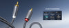 UGREEN Cable de Audio 2 RCA Macho a 2 RCA Macho / 3 Metros / Color Negro / Alta Calidad /Anillos de goma para asegurar un agarre firme al instalar o quitar el cable