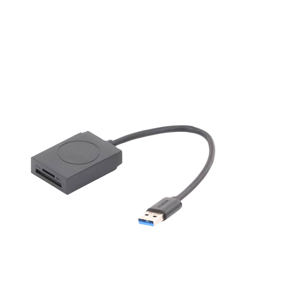 UGREEN Lector de tarjetas SD USB 3.0 de doble ranura Flash lector de tarjetas de memoria TF SD Micro SD SDXC SDHC MMC RS-MMC Micro SDXC UHS-I
