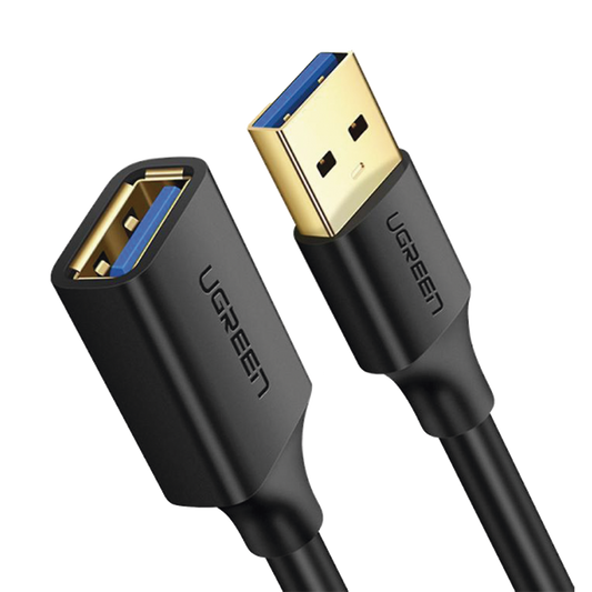 Cable Extensor USB 3.0 3 Metros /Macho-Hembra 5 Gbps Ultra Durabilidad Núcleo de cobre estañado 28/22 AWG Blindaje interior múltiple Ideal para teclado, mouse , etc.