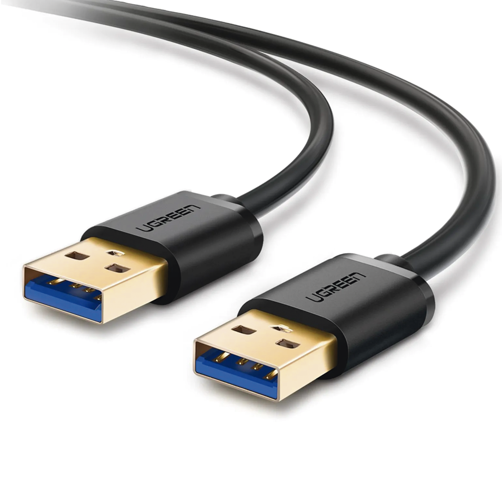 UGREEN Cable USB-A 3.0 a USB-A 3.0 / 3 Metros / Macho a Macho / Conector Niquelado / Núcleo de Cobre Estañado / Blindaje Múltiple / Velocidad 5Gbps / No Requiere Controlador / Compatible con USB 2.0 Y USB 1.1
