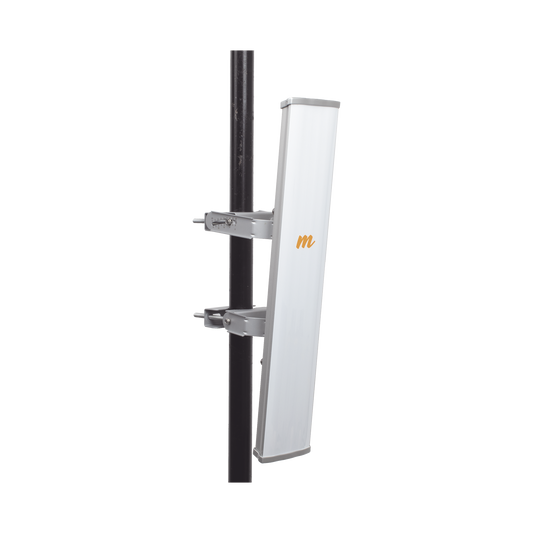 Antena Sectorial MIMO 4X4 de 45 º, 4.9 - 6.4 GHz, IP55, Ganancia de 22 dBi, 4 Conectores N-hembra, Montaje y Jumper tipo N incluido.