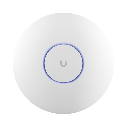Access Point UniFi WiFi 7 Pro Soporta 6 GHz / para Interior en Techo o Pared / 6 streams / MU-MIMO 2x2 en cada banda (2.4/5/6 GHz) / Multi-Link Operation / Puerto 2.5 GbE. NO incluye POE+