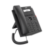 Teléfono IP empresarial para 2 lineas SIP con pantalla LCD, Códec Opus, conferencia de 3 vías, PoE.