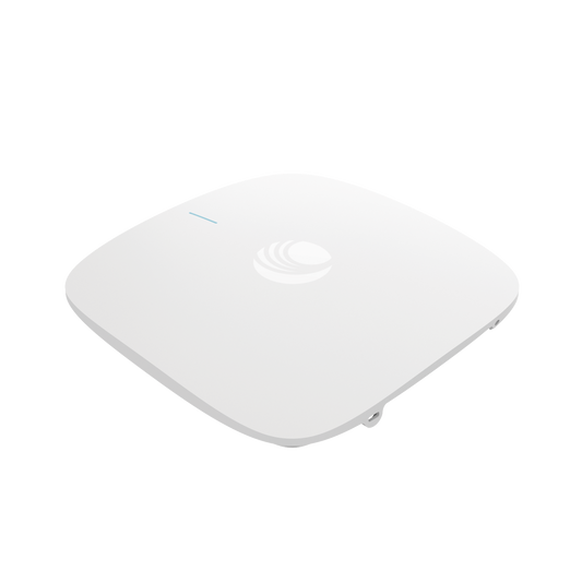 Punto de Acceso Empresarial Wi-Fi 6/6E XE3-4 / 3 Radios (2.4, 5 y 6 GHz) Definidos por Software (SDR) / Hasta 1,500 Clientes / Gestión desde la Nube cnMaestro / Seguridad WPA3 / Montaje en Techo o Plafón / Alimentación PoE