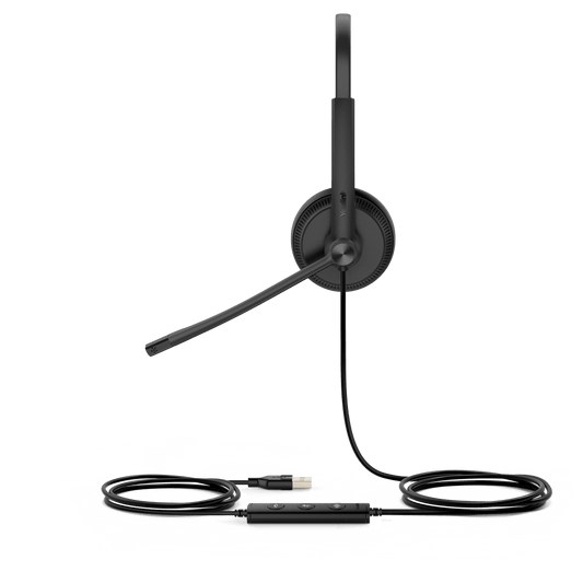Diadema Alámbrica UH34 Dual de Yealink USB Compatible con Teléfonos IP y Computadoras.