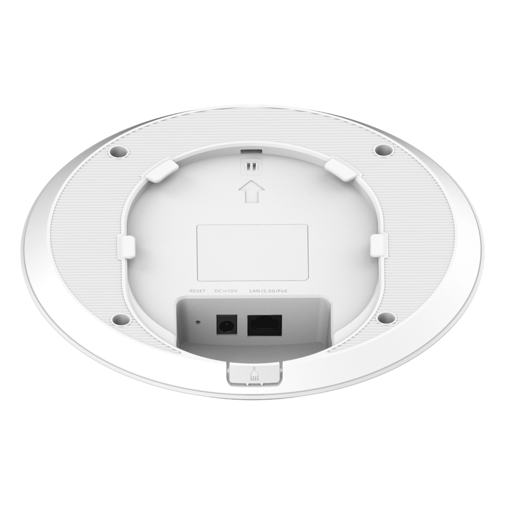Punto de Acceso Wi-Fi 7 para Techo Interior BE3600 3.57 Gbps Doble Banda 2.4 + 5 GHz MU-MIMO 2x2 Puerto 2.5G PoE In 802.11be Gestión Cloud