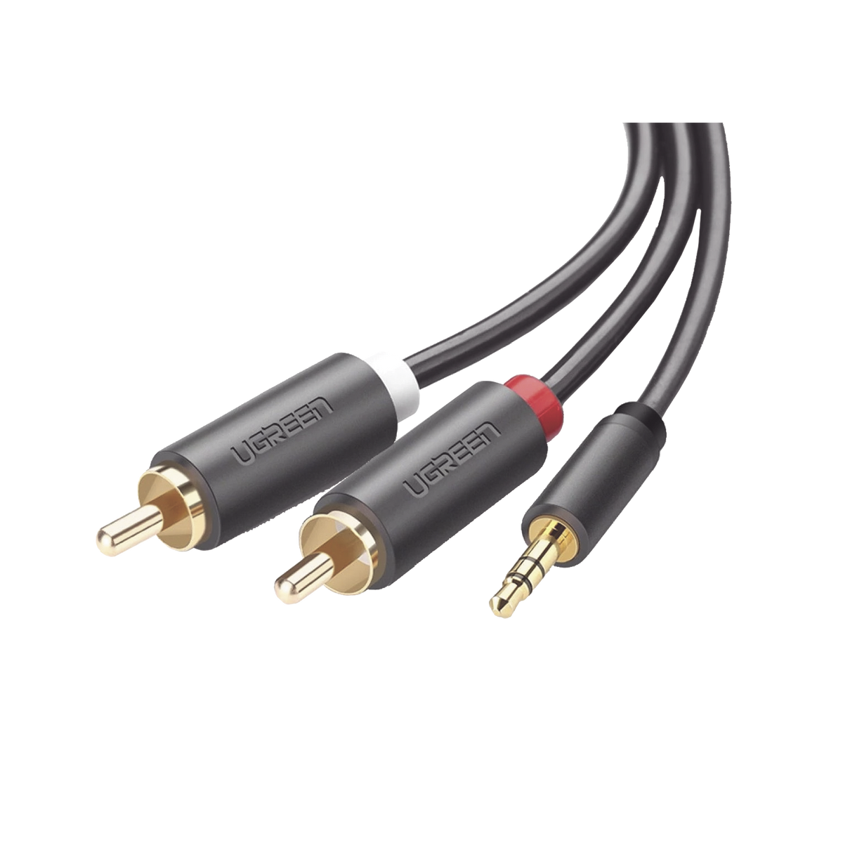 Qaoquda Cavo Adattatore Splitter A Y 6,35mm Maschio A 2 RCA Femmina, Connettori Placcati Oro, Lunghezza 20 Cm, Schermato