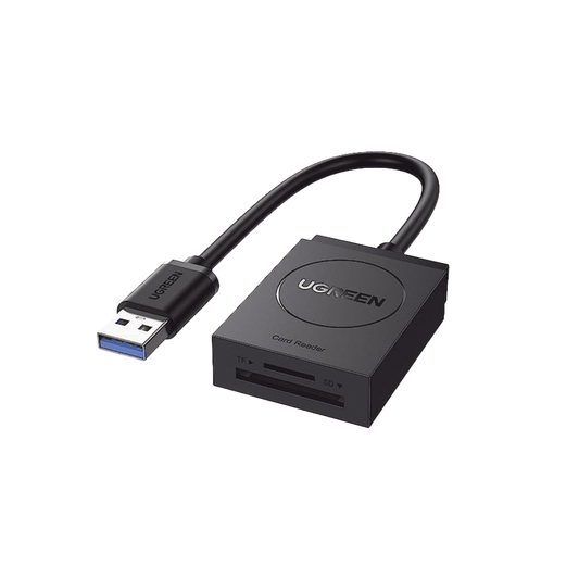 UGREEN Lector de tarjetas SD USB 3.0 de doble ranura Flash lector de tarjetas de memoria TF SD Micro SD SDXC SDHC MMC RS-MMC Micro SDXC UHS-I