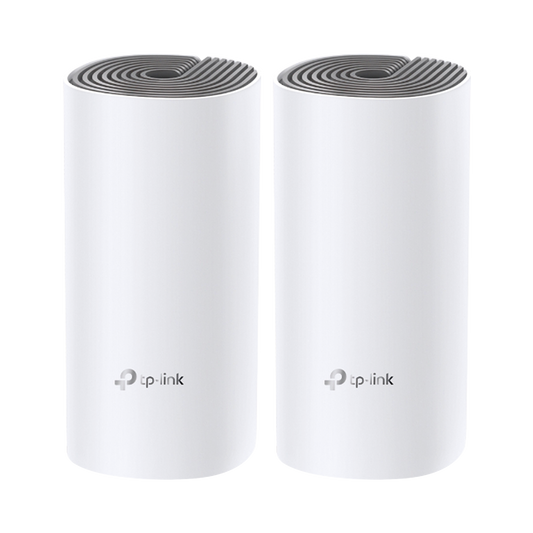 Kit de Router inalámbrico mesh Deco E4 para Hogar / Doble banda AC 1200 / 2 puertos 10/100 Mbps / Compatible con amazon alexa.