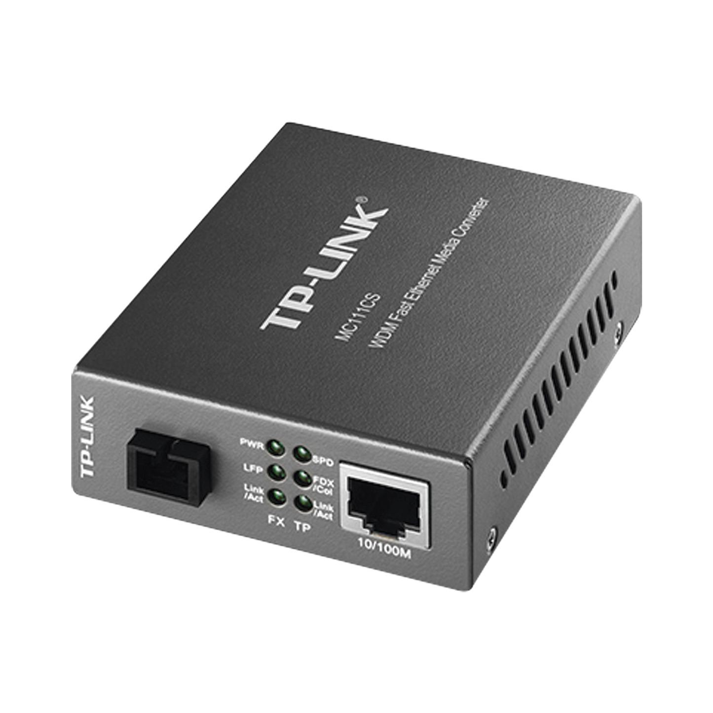 Convertidor Multimedia VDM Monomodo, 1 puerto RJ45 10/100, 1 puerto SC/UPC, hasta 20KM, Para su funcionamiento requiere el modelo MC112CS