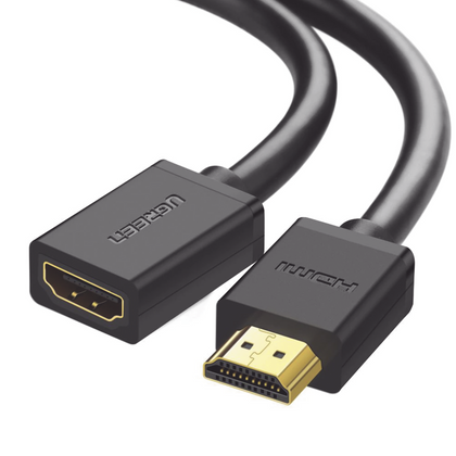Ugreen Cable extensor HDMI de 0.5M / 4K@60Hz / 3D / HDR /  Macho a Hembra /  Núcleo de cobre estañado / Transmisión estable.