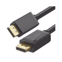 UGREEN Cable DisplayPort 1.2 Macho a Macho/ Longitud 3m / Versión DP1.2 / Soporta 4K@60Hz; 2K@144Hz / Soporta 3D / Color profundo de 8 y 10 bits / Blindaje Interno Múltiple / Cobre Estañado 28AWG  / Botón de Liberación