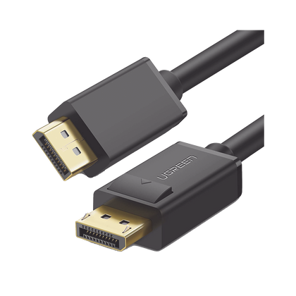 UGREEN Cable DisplayPort 1.2 Macho a Macho/ Longitud 3m / Versión DP1.2 / Soporta 4K@60Hz; 2K@144Hz / Soporta 3D / Color profundo de 8 y 10 bits / Blindaje Interno Múltiple / Cobre Estañado 28AWG  / Botón de Liberación