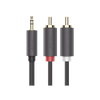 UGREEN Cable Audio Estéreo Jack 3,5mm a 2RCA, Cable Minijack 3,5mm a 2 RCA Macho a Macho con Conectores Metálicos para Móvil iPhone iPod Smart TV Reproductor MP3 Tablet PC Amplificador Altavoz(5M)