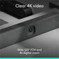 Logitech Sistema de Videoconferencia Rally Bar Huddle, Con Micrófono, 4K Ultra HD, 1x RJ-45, 2x HDMI, 1x USB-A, 1x USB-C, Grafito