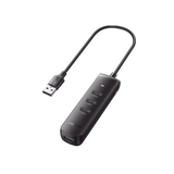 HUB USB-A 3.0 4 en 1  4 Puertos USB-A 3.0 (5Gbps) |Cable de 25 cm  Indicador Led  Ideal para Transferencia de Datos| Entrada USB-C para alimentar equipos de mayor consumo como discos duros |