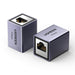 UGREEN Conector Extensor de Cable Ethernet RJ45 Blindado  10Gbps Compatible con Cat8/Cat7/Cat6/Cat5e Hasta 100m  Aleación de Aluminio