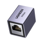 UGREEN Conector Extensor de Cable Ethernet RJ45 Blindado  10Gbps Compatible con Cat8/Cat7/Cat6/Cat5e Hasta 100m  Aleación de Aluminio