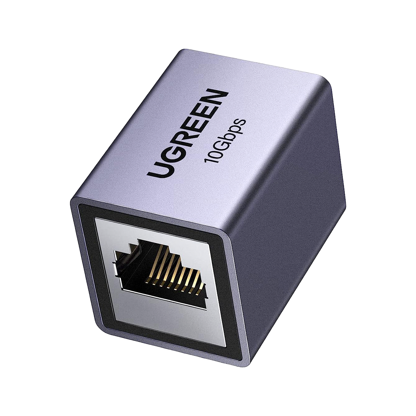 UGREEN Conector Extensor de Cable Ethernet RJ45 Blindado  10Gbps Compatible con Cat8/Cat7/Cat6/Cat5e Hasta 100m  Aleación de Aluminio