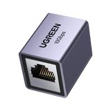 UGREEN Conector Extensor de Cable Ethernet RJ45 Blindado  10Gbps Compatible con Cat8/Cat7/Cat6/Cat5e Hasta 100m  Aleación de Aluminio
