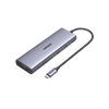 HUB USB-C (Docking Station) 9 en 1 | 3 USB-A 3.0 | USB-C PD Carga 100W | HDMI 4K@30Hz | RJ45 (Gigabit Ethernet) | VGA | Lector Tarjetas SD + Micro SD (TF) Uso Simultáneo | Chip de Última Generación | Caja de Aluminio.