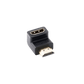 UGREEN Adaptador HDMI de 90 Grados Macho a Hembra / Hacia Abajo / HDMI 2.0  4K@60Hz / Proporciona Flexibilidad Sin Doblar los Cables HDMI