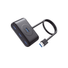 HUB USB-A 3.0 4 en 1 | 4 Puertos USB-A 3.0 (5Gbps) | Entrada USB-C (PD 5V2A) | Cable de 1 Metro | Indicador Led | Ideal para Transferencia de Datos | Entrada USB-C para alimentar equipos de mayor consumo | Color Negro.