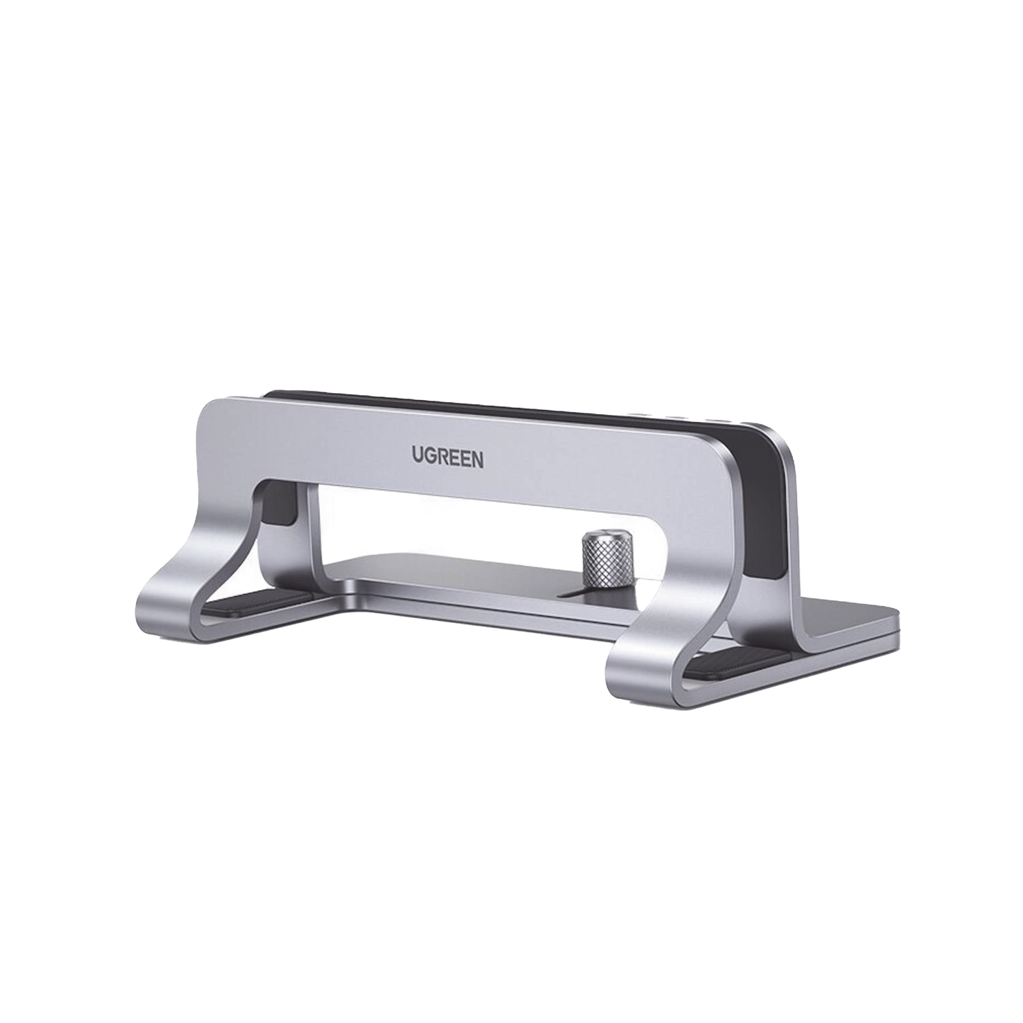 UGREEN Soporte Vertical para Laptop  Adecuado para escritorio  Anchura Ajustable (12-26mm)  Amplia compatibilidad  Anti-Arañazos  Anti-Deslizante Ajustable Mediante Tornillos