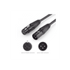 UGREEN Cable para Micrófono XLR Tipo Canon Macho a Hembra / 10 Metros / Plug & Play / Antiinterferencias / Triple Blindaje / Alta Calidad / Color Negro