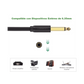 Cable para Micrófono Plug 6.35 mm (1/4 Inch) Macho a XLR Canon Hembra / Núcleo de Cobre / 5 Metros / Alta Calidad / Color Negro