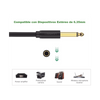 Cable para Micrófono Plug 6.35 mm (1/4 Inch) Macho a XLR Canon Hembra / Núcleo de Cobre / 5 Metros / Alta Calidad / Color Negro