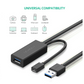 UGREEN Cable de Extensión Activo USB 3.0 con puerto de alimentación Micro USB / 10 Metros / USB 3.0 a 5Gbps / No requiere controlador / Ideal para impresoras, consolas , Webcam, etc.