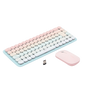 PAQUETE DE TECLADO Y MOUSE INALÁMBRICO UGREEN ROSA