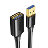 Cable Extensor USB 3.0  3 Metros /Macho-Hembra  5 Gbps Ultra Durabilidad  Núcleo de cobre estañado 28/22 AWG  Blindaje interior múltiple Ideal para teclado, mouse , etc.