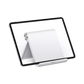Soporte de Escritorio para Tablet /  Ajustable de 0° a 100° / Goma Antiarañazos / Antideslizante / Amplia Compatibilidad con dispositivos de 4'' a 13'' / Plegable / ABS / Color Blanco