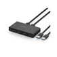 UGREEN Conmutador USB para Compartir 4 Puertos USB 3.0 a 2 PCs | Cambio Mediante Botón