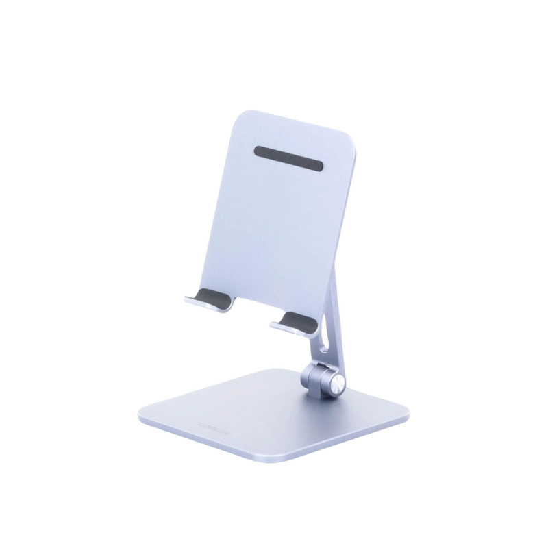 UGREEN Soporte para Tablet iPad Celular, Base Stand Plegable de Aluminio, Ajustable de 7.9' a 12.9'' para Tablet, Compatible con iPad Mini Pro Air, Galaxy Tab, Kindle, Switch, Gris