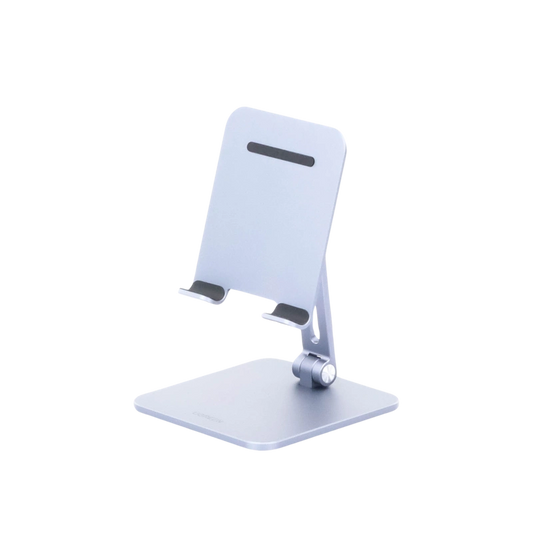 UGREEN Soporte para Tablet iPad Celular, Base Stand Plegable de Aluminio, Ajustable de 7.9' a 12.9'' para Tablet, Compatible con iPad Mini Pro Air, Galaxy Tab, Kindle, Switch, Gris