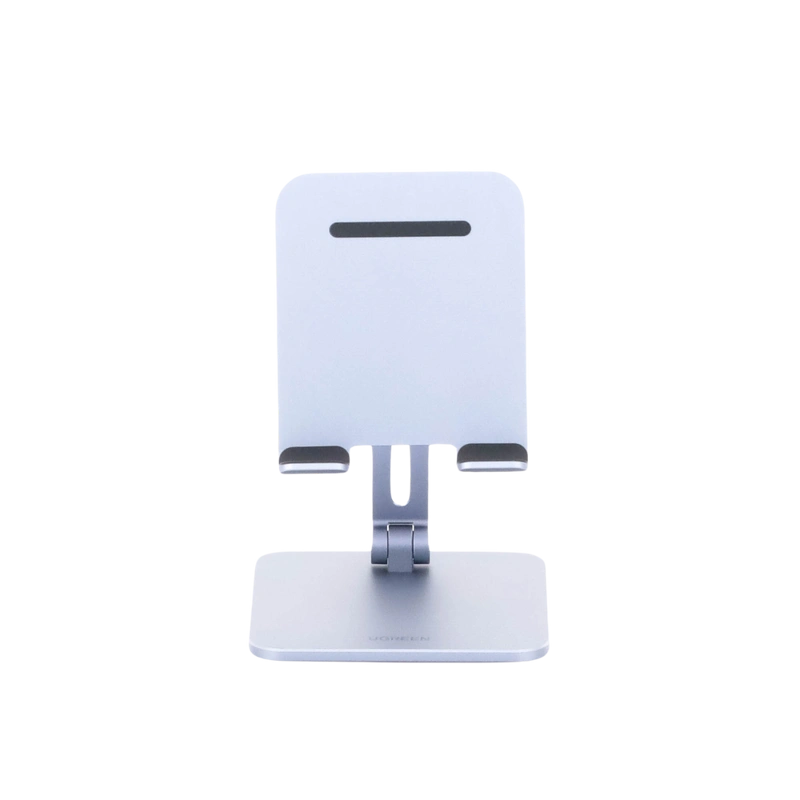 UGREEN Soporte para Tablet iPad Celular, Base Stand Plegable de Aluminio, Ajustable de 7.9' a 12.9'' para Tablet, Compatible con iPad Mini Pro Air, Galaxy Tab, Kindle, Switch, Gris