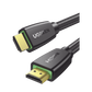Cable HDMI 2.0  de Nylon Trenzado  3 m  4K@60Hz  HDR  3D  HEC (Canal Ethernet HDMI)
