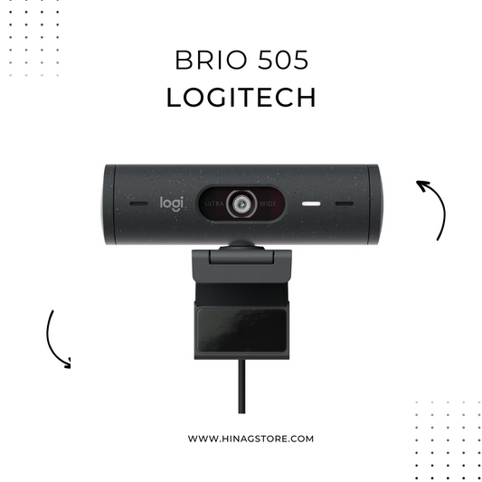 CAMARA WEB BRIO 505 LOGITECH, 1080P, COLOR GRAFITO
