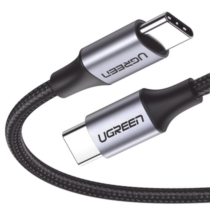 UGREEN Cable USB C a USB C 1M, 60W PD Carga Rápida 20V 3A, Cargador USB Tipo C