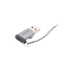 UGREEN Adaptador USB 3.0 Macho a USB-C 3.1 Tipo C Hembra / Caja de Aluminio / Carga y sincronización de datos /  Admite corriente de 3A