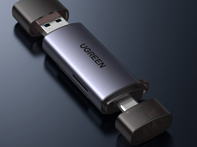 Lector de Tarjetas USB-C OTG, USB-A 5Gbps para TF, SD, Micro SD, SDXC, SDHC, MMC, RS-MMC, Micro SDXC, Micro SDHC, UHS-I,
