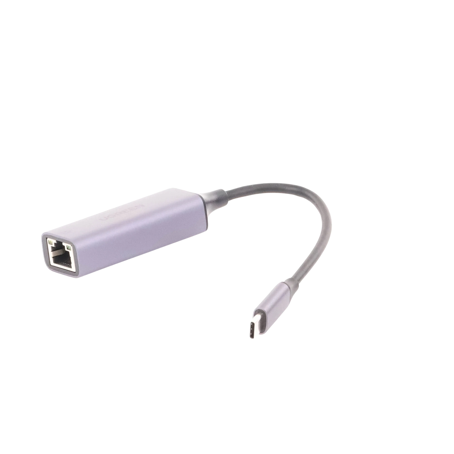 UGREEN Adaptador de Red USB-C 3.1 (5 Gbps) a RJ45 /Admite 10/100/1000 Mbps y 2.5G / Caja de aluminio / Longitud del cable 10 cm / 1 a 1