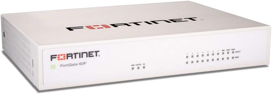 Firewall Fortinet FortiGate 60F, Alámbrico, 10Gbit/s, 10x RJ-45, Incluye Garantía FortiCare y Licencia FortiGuard 24x7 UTP 1 Año
