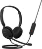 Jabra Evolve 10 Auriculares con Cable con micrófono con cancelación de Ruido para Uso en PC/portátil, fácil configuración USB-A, Certificado TCO, diseño Ligero, Llamadas en línea/Controles de Volumen