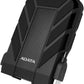 ADATA Disco Duro Externo HDD HD710P, 2 TB,Resistente a golpes,agua y polvo, certificación grado militar, Color Negro