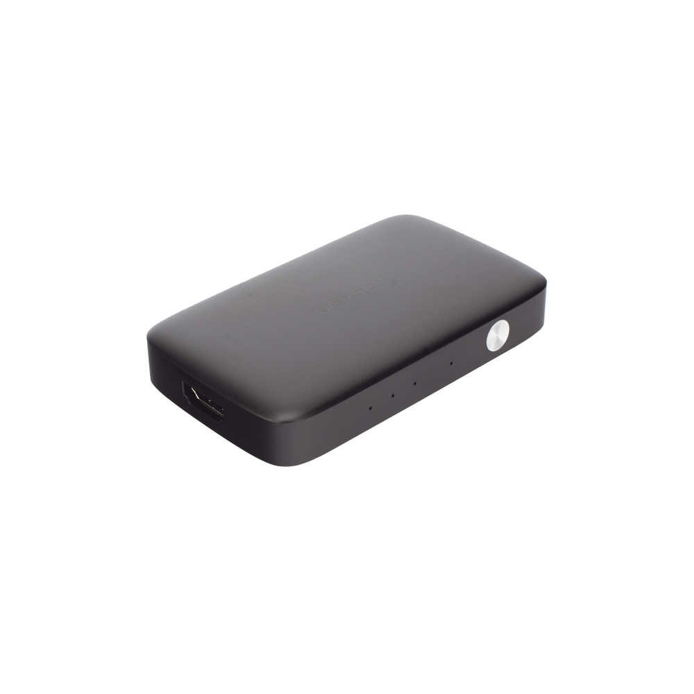 UGREEN Conmutador HDMI 3X1 / 3 Puertos de entrada – 1 Puerto de Salida / Control Remoto / Resolución 4K@30Hz / 3D / Receptor de Infrarrojos / Transmisión Estable / Incluye Cable Micro USB para Alimentacion.